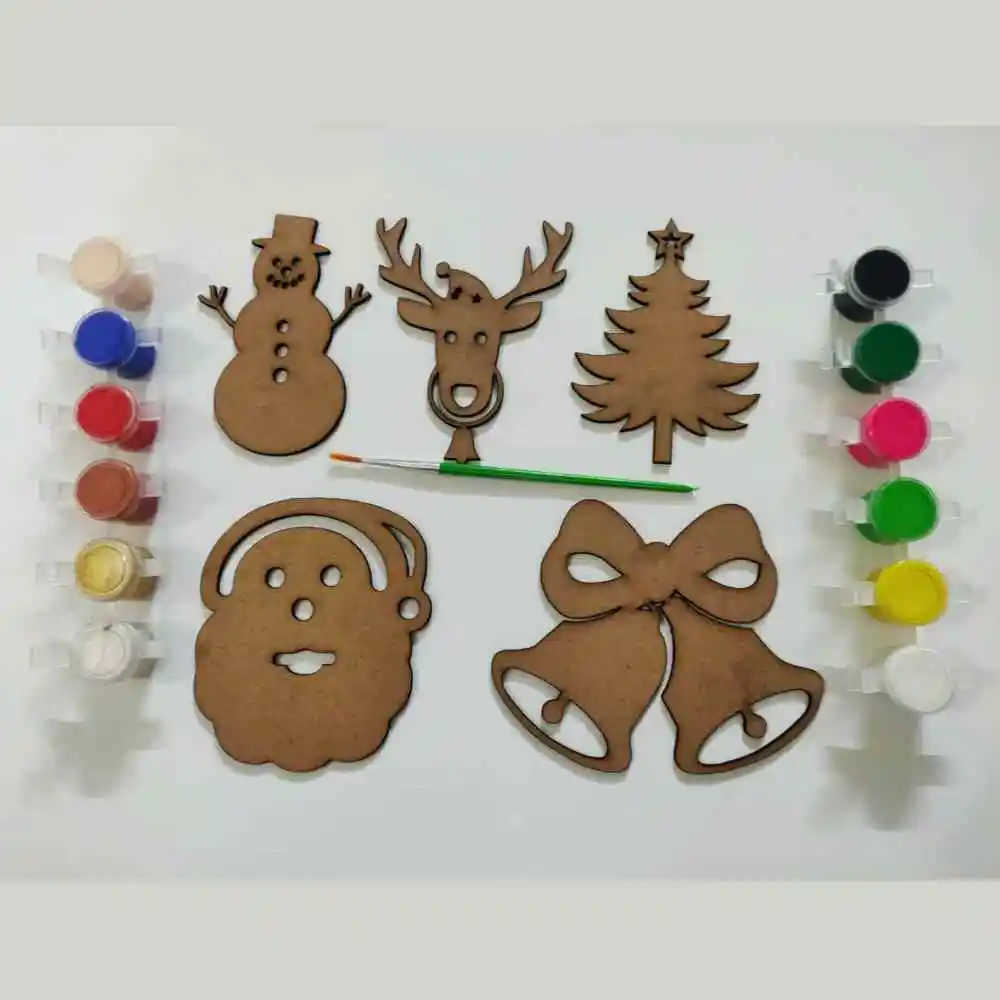 Order MDF Christmas Ornament Set with Acrylic Paints
